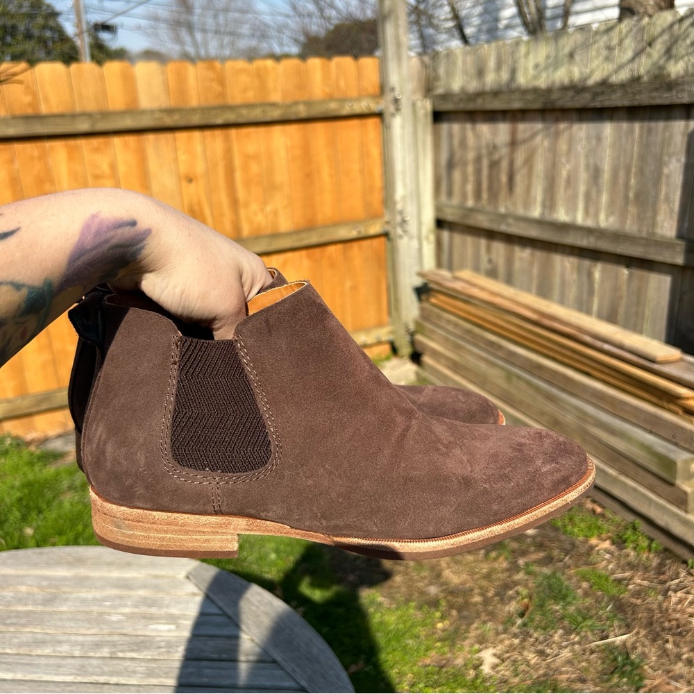 Kork Ease, Kit Chelsea Ankle Booties Women Brown Suede‎ Flat size 9.5 - Picture 8 of 10